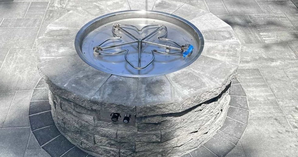 Fire Pit Installation in Winchester, MA